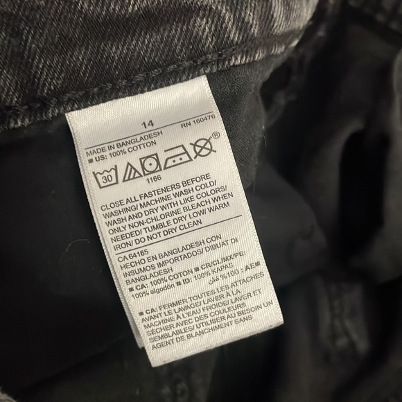 Old Navy- OG straight high rise jeans - size 14 - black denim - Picture 5 of 13